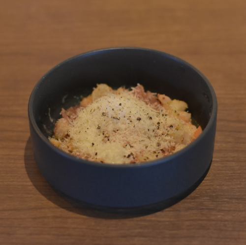 Shrimp and prosciutto carbonara
