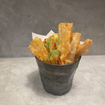 Burdock chips (chili garlic flavor)