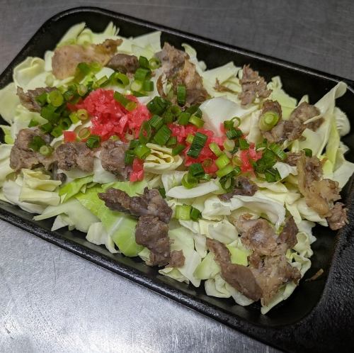 Beef tendon monja from a yakiniku restaurant
