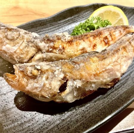 ハタハタ一夜干し唐揚げ　２尾