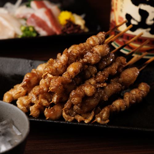 [하카타 카와 꼬치] 하나 하나 정성스럽게 감은 추천 꼬치 구이