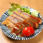 Japanese beef cutlet with demi-glace sauce