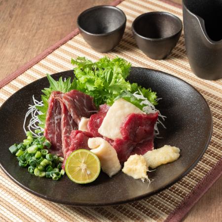 Assorted 3 kinds of horse sashimi