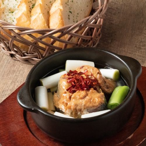 鯖魚日式味噌配阿吉洛桶