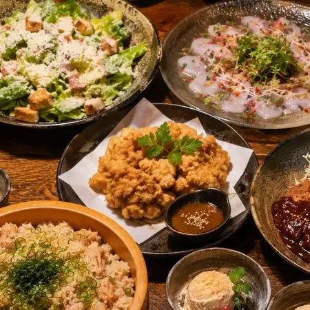 9月平日限定[鍋なし3500円]2時間飲み放題×鮮魚や仙台味噌カツ等7品【お手軽コース】