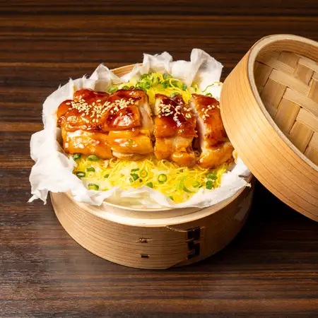 いわい鷄のテリヤキ蒸篭ご飯