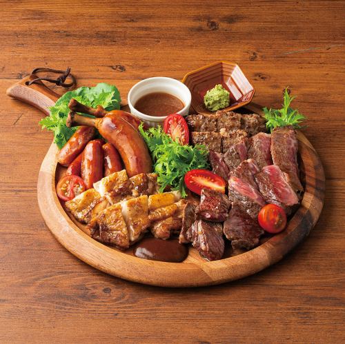 【◆宴会の主役！◆】お酒が進む肉！大満足のグリル盛合せ