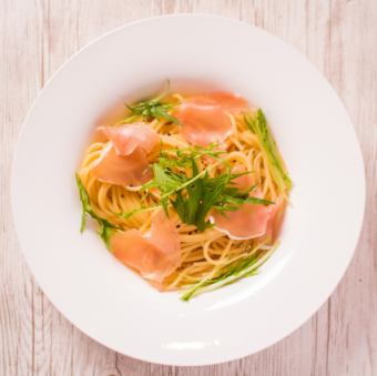 ★生ハムと水菜のパスタ/★豚しゃぶ和風パスタ