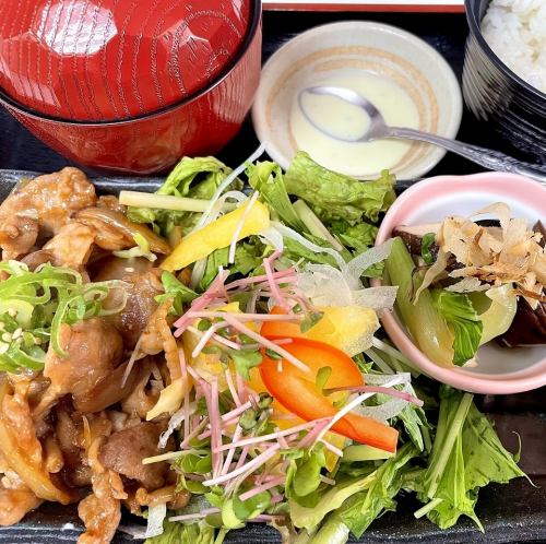 日替わりランチプレートはおばんざい小鉢等もついて1,100円(税込)!!