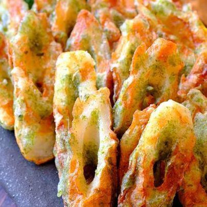ちくわのおつまみ磯部揚げ