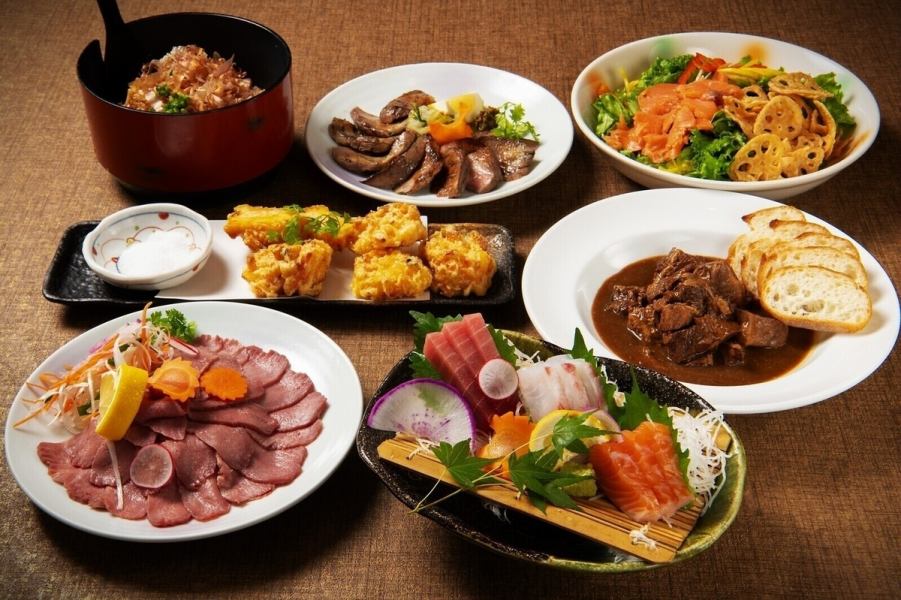 【燈-あかり-コース】6,000円(税込)2h飲み放題付!1番人気楽蔵厳選コース!