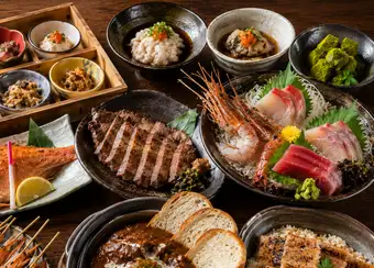 【極-KIWAMI-コース】10000円（税込）2ｈ飲み放題10,000円！究極『食』堪能《全19品》