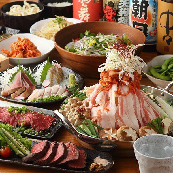 【歓送迎会にお勧め】当店自慢の刺身も含む 全10品 6000円⇒5000円(税込)＜平日３時間飲み放題付＞