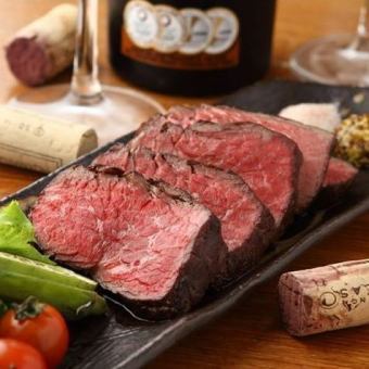 【贅沢すぎる♪】ステーキに鮮魚！〆は名物ガーリックライス！平日３時間飲み放題♪11品6500円 