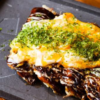 Japan's lightest okonomiyaki specialty! Fluffy okonomiyaki
