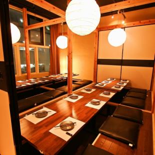 寬敞的宴會席位可移動，可用於各種場合!! ◆新宿×包間居酒屋◆