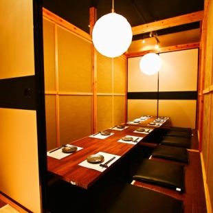 Small group ~ A hideaway private room with a door that can be used is perfect for a small banquet ♪ ◆ Shinjuku × Private room Izakaya ◆