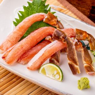 Crab sashimi (5 pieces) (for one person)