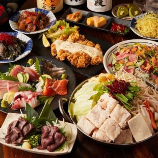 【生ビール付3h飲放】おでん食放付!5種の選べる鍋と贅沢三昧10品『雅-みやび-コース』4500円