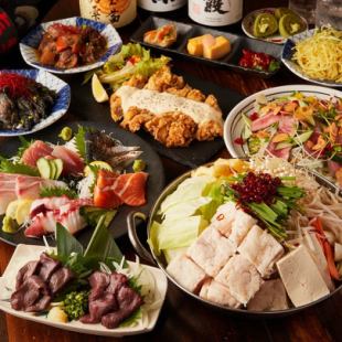 【生ビール付3h飲放】おでん食放付!5種の選べる鍋と贅沢三昧10品『雅-みやび-コース』4500円