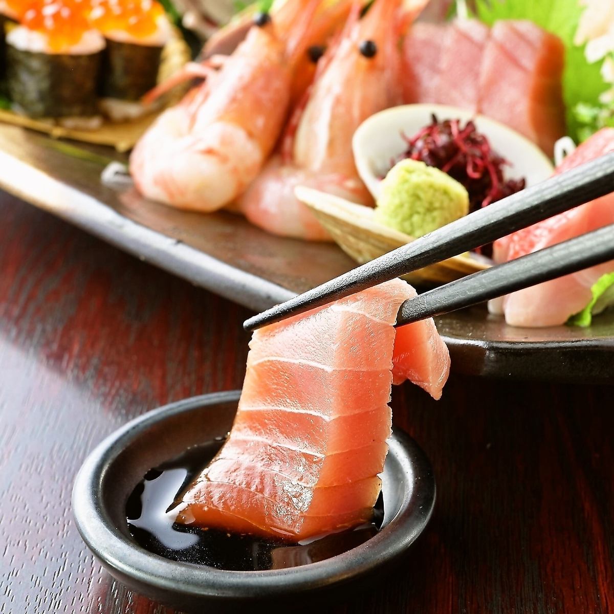 新宿西口1分・完全個室と創作料理・海鮮が楽しめる★厳選日本酒の飲み放題あり