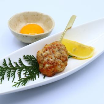[Banya special] Chicken meatballs topped with egg yolk (sauce, salt)