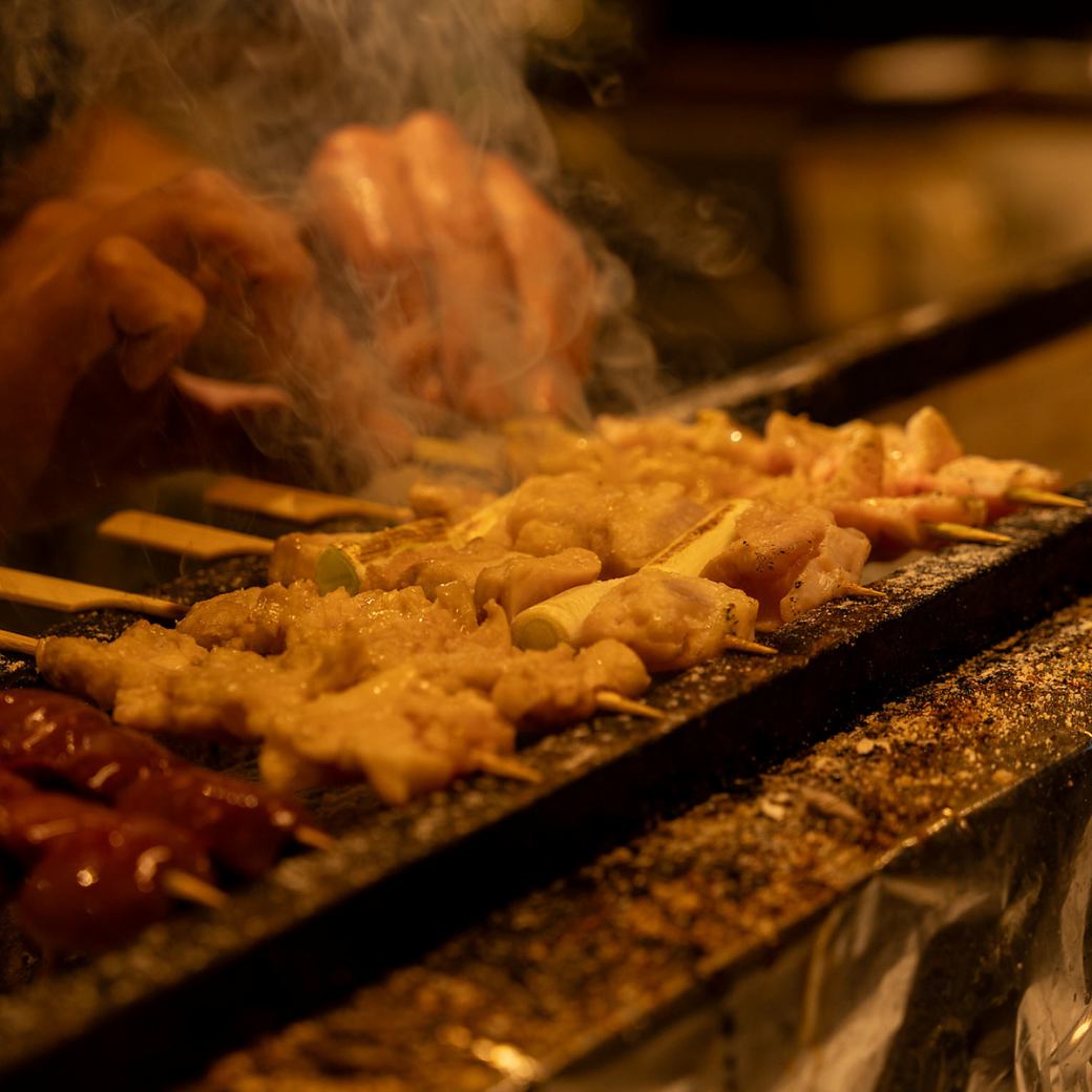 匠が提供する串焼きは絶品♪一度ご賞味ください！