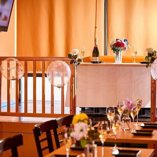 高砂も使用できるので結婚式二次会にも◎新郎新婦様のお席が作れちゃいます♪さらにダーツを利用した大会の開催も出来ます♪