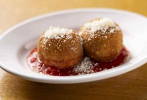 Beef rice croquettes