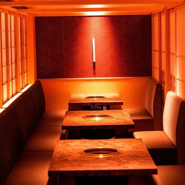 【竹をあしらった厳かな店内】全席個室♪木と竹を基調とした店内は静かな京都の雰囲気が漂います。