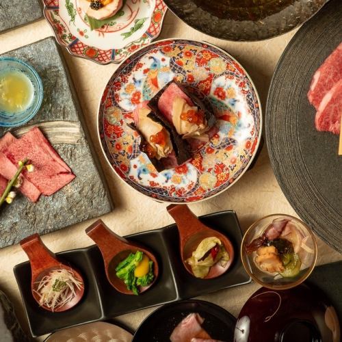 ◆飲み放題 祇園春コース◆当店自慢の平井牛と洗いダレを堪能できるコース ★接待・記念日★