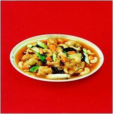 409. Stir-fried chicken with cashew nuts / 410. Stir-fried beef with green onions