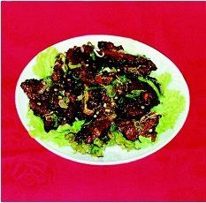 415.Stir-fried beef ribs and black pepper/416.Stir-fried bamboo shoots and meat