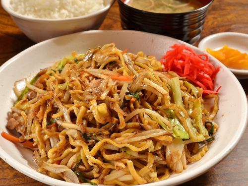 焼きそば定食 並