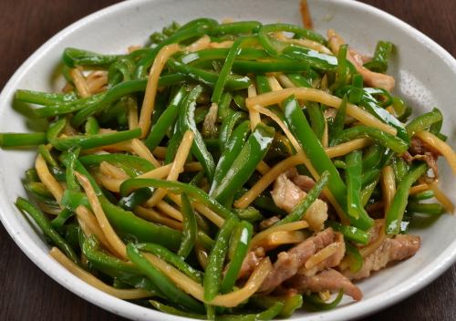青椒肉絲定食 並