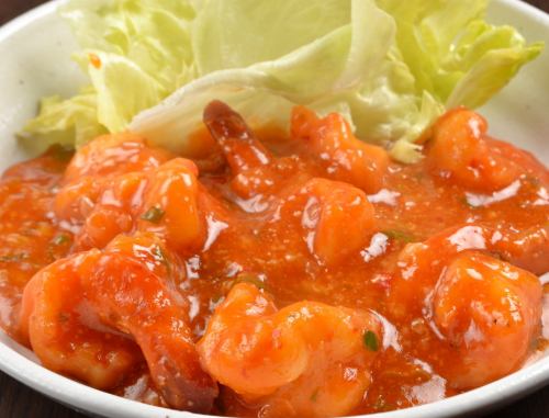 ◎海老の贅沢チリソース定食 並