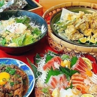 You can also enjoy Japanese sake! Osaka popular Kappo course! Includes 2 hours of all-you-can-drink with fresh fish sashimi! Only available on Saturdays, Sundays, holidays, Mondays, Tuesdays, and Wednesdays
