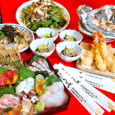 附赠120分钟无限畅饮日本酒！【秋日宴会】7道豪华料理“大阪人气割烹套餐”！◇【仅限周六、周日、节假日、周一、周二、周三供应】