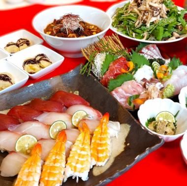 【일본술 120분 음료 무제한 포함】엄선 “니기리 스시 코스”!가을의 극상 전 9품!