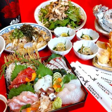 【日本酒120分飲み放題付】【忘新年会】「大阪大衆割烹コース」!贅沢全7品!