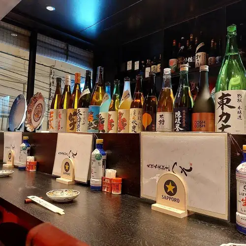 おすすめ日本酒は２階禁煙席でお楽しみください