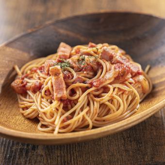 バジルトマトパスタ