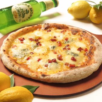 Honey lemon and pancetta formaggi