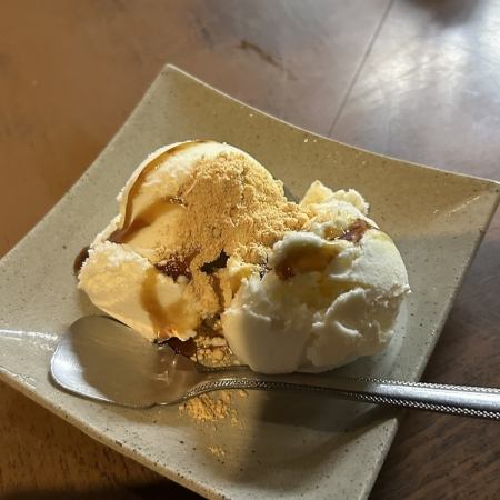 きなこと黒蜜のバニラアイス