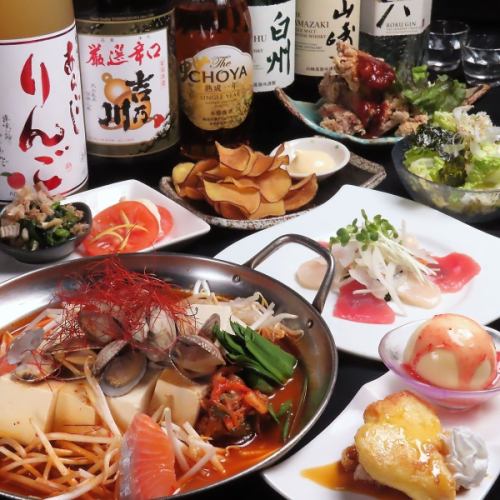 【スペシャル女子会コース】3H飲み放題!スンドゥブ鍋やデザートまで♪料理全10品4200円(税込)