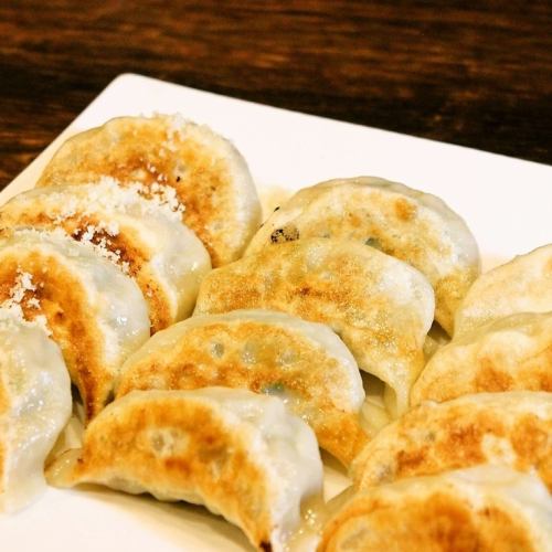 Extremely popular handmade hot gyoza dumplings