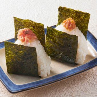 Onigiri (1 piece) Various (salmon, plum)