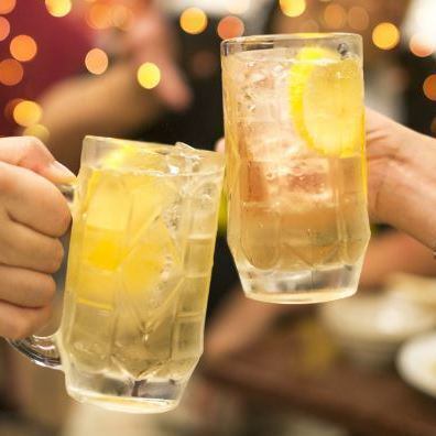 All-you-can-drink is available exclusively to customers who order a course!
