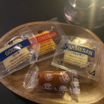 チーズの盛り合わせ