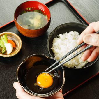 Nagoya Cochin egg over rice set